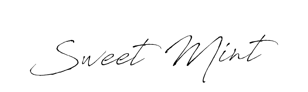 How to make Sweet Mint signature? Antro_Vectra is a professional autograph style. Create handwritten signature for Sweet Mint name. Sweet Mint signature style 6 images and pictures png