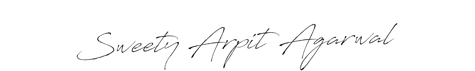 The best way (Antro_Vectra) to make a short signature is to pick only two or three words in your name. The name Sweety Arpit Agarwal include a total of six letters. For converting this name. Sweety Arpit Agarwal signature style 6 images and pictures png