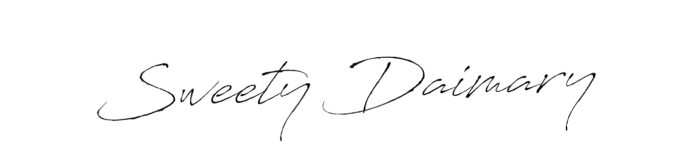 The best way (Antro_Vectra) to make a short signature is to pick only two or three words in your name. The name Sweety Daimary include a total of six letters. For converting this name. Sweety Daimary signature style 6 images and pictures png