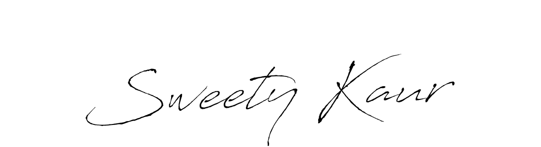 Make a beautiful signature design for name Sweety Kaur. With this signature (Antro_Vectra) style, you can create a handwritten signature for free. Sweety Kaur signature style 6 images and pictures png