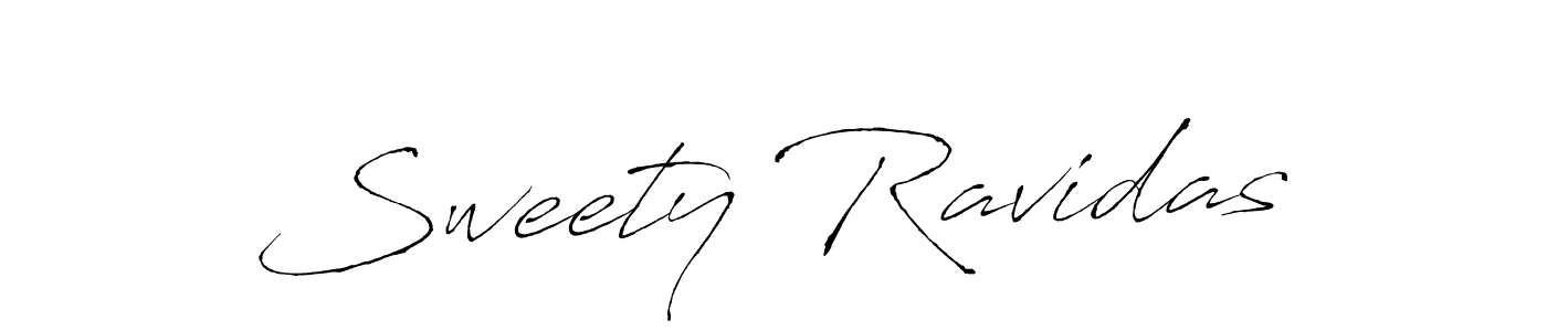 How to make Sweety Ravidas name signature. Use Antro_Vectra style for creating short signs online. This is the latest handwritten sign. Sweety Ravidas signature style 6 images and pictures png