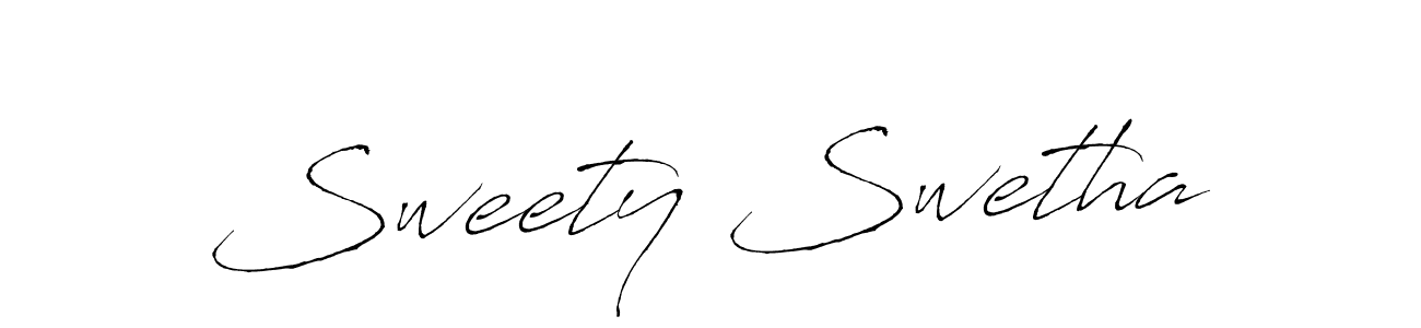 The best way (Antro_Vectra) to make a short signature is to pick only two or three words in your name. The name Sweety Swetha include a total of six letters. For converting this name. Sweety Swetha signature style 6 images and pictures png