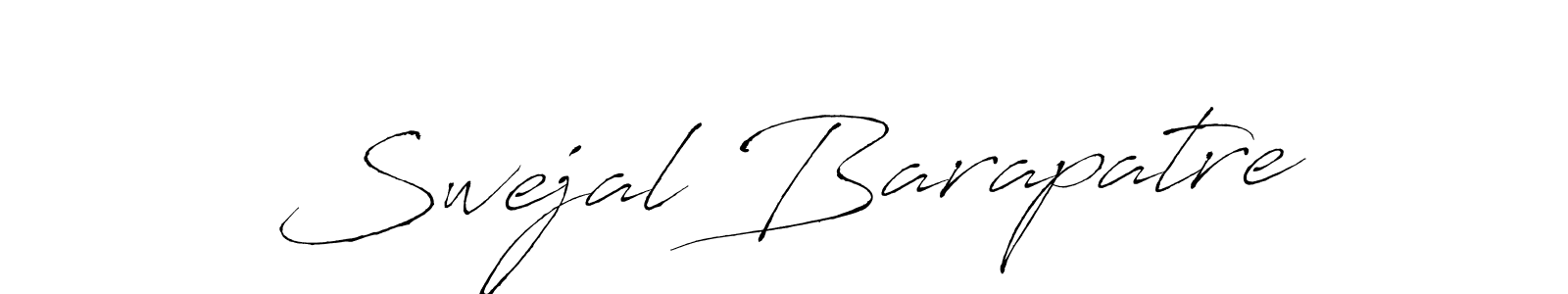 How to make Swejal Barapatre signature? Antro_Vectra is a professional autograph style. Create handwritten signature for Swejal Barapatre name. Swejal Barapatre signature style 6 images and pictures png