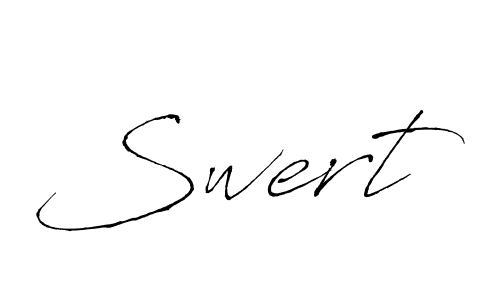 Antro_Vectra is a professional signature style that is perfect for those who want to add a touch of class to their signature. It is also a great choice for those who want to make their signature more unique. Get Swert name to fancy signature for free. Swert signature style 6 images and pictures png