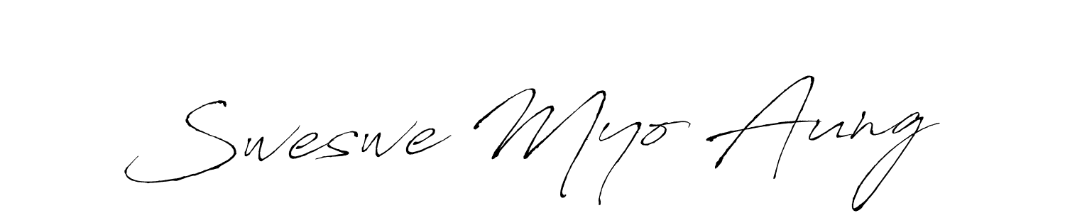 How to make Sweswe Myo Aung signature? Antro_Vectra is a professional autograph style. Create handwritten signature for Sweswe Myo Aung name. Sweswe Myo Aung signature style 6 images and pictures png