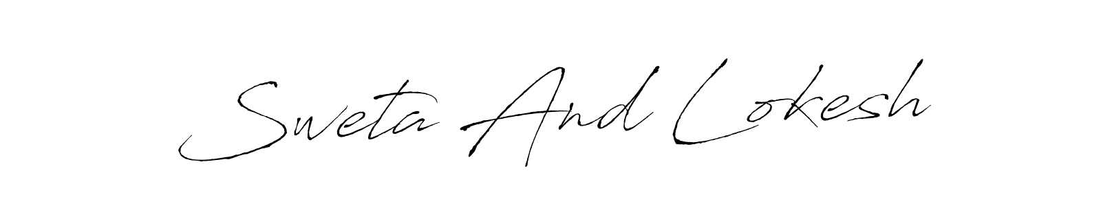 Also You can easily find your signature by using the search form. We will create Sweta And Lokesh name handwritten signature images for you free of cost using Antro_Vectra sign style. Sweta And Lokesh signature style 6 images and pictures png