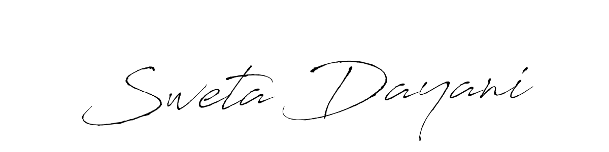 Also we have Sweta Dayani name is the best signature style. Create professional handwritten signature collection using Antro_Vectra autograph style. Sweta Dayani signature style 6 images and pictures png