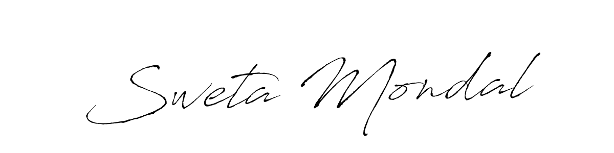 Make a beautiful signature design for name Sweta Mondal. With this signature (Antro_Vectra) style, you can create a handwritten signature for free. Sweta Mondal signature style 6 images and pictures png