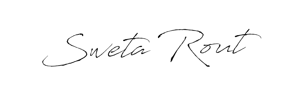 Sweta Rout stylish signature style. Best Handwritten Sign (Antro_Vectra) for my name. Handwritten Signature Collection Ideas for my name Sweta Rout. Sweta Rout signature style 6 images and pictures png