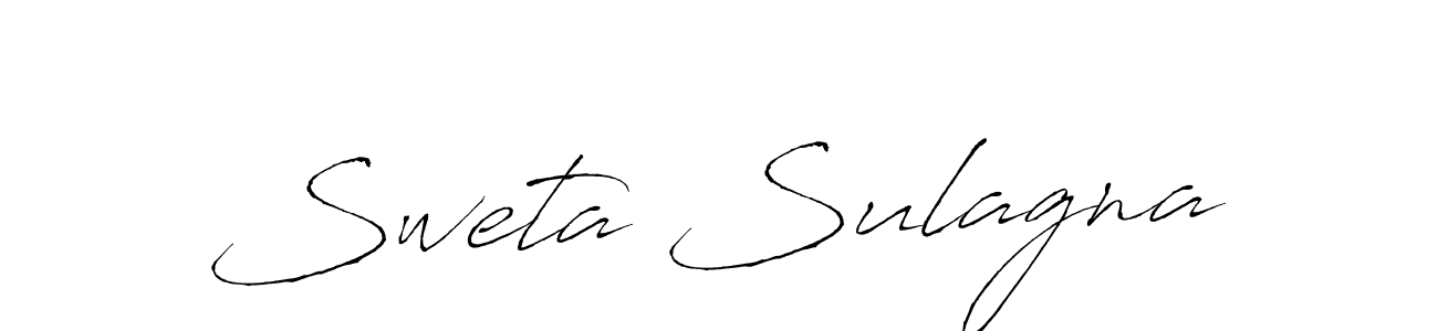 Antro_Vectra is a professional signature style that is perfect for those who want to add a touch of class to their signature. It is also a great choice for those who want to make their signature more unique. Get Sweta Sulagna name to fancy signature for free. Sweta Sulagna signature style 6 images and pictures png