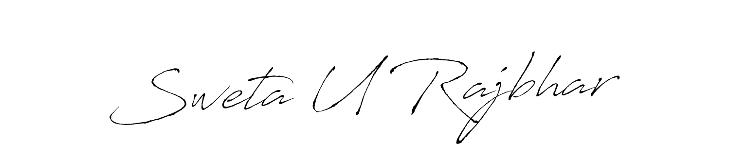 Design your own signature with our free online signature maker. With this signature software, you can create a handwritten (Antro_Vectra) signature for name Sweta U Rajbhar. Sweta U Rajbhar signature style 6 images and pictures png