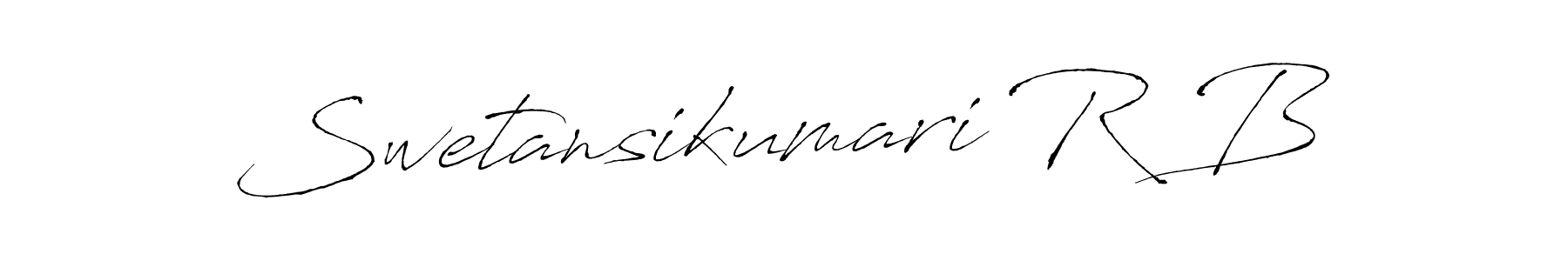 Use a signature maker to create a handwritten signature online. With this signature software, you can design (Antro_Vectra) your own signature for name Swetansikumari R B. Swetansikumari R B signature style 6 images and pictures png