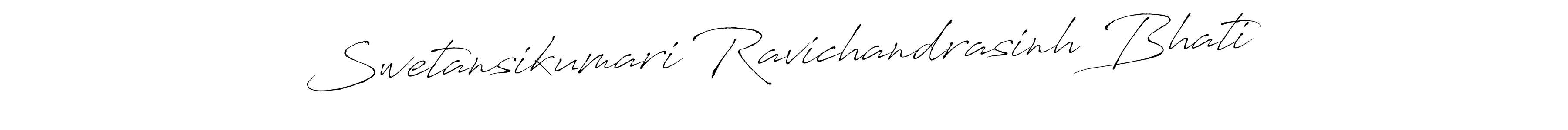 Make a beautiful signature design for name Swetansikumari Ravichandrasinh Bhati. Use this online signature maker to create a handwritten signature for free. Swetansikumari Ravichandrasinh Bhati signature style 6 images and pictures png