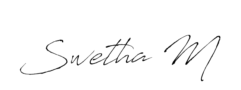 Also You can easily find your signature by using the search form. We will create Swetha M name handwritten signature images for you free of cost using Antro_Vectra sign style. Swetha M signature style 6 images and pictures png