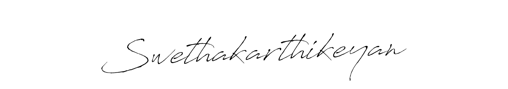 Create a beautiful signature design for name Swethakarthikeyan. With this signature (Antro_Vectra) fonts, you can make a handwritten signature for free. Swethakarthikeyan signature style 6 images and pictures png