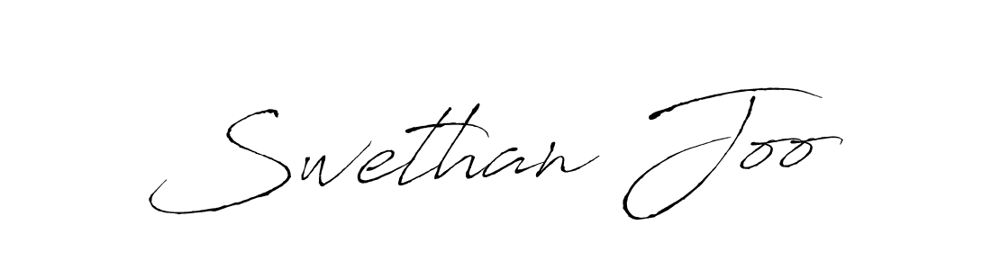 Use a signature maker to create a handwritten signature online. With this signature software, you can design (Antro_Vectra) your own signature for name Swethan Joo. Swethan Joo signature style 6 images and pictures png
