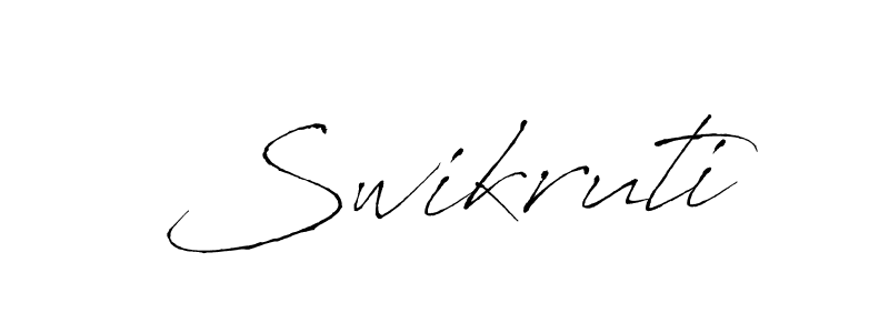 Swikruti stylish signature style. Best Handwritten Sign (Antro_Vectra) for my name. Handwritten Signature Collection Ideas for my name Swikruti. Swikruti signature style 6 images and pictures png