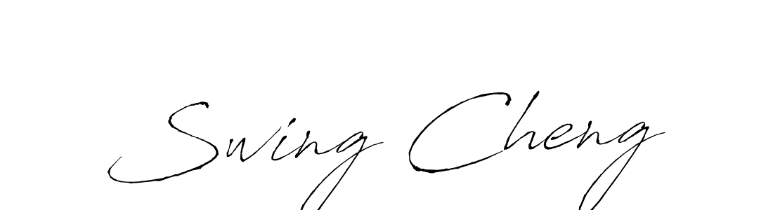 Use a signature maker to create a handwritten signature online. With this signature software, you can design (Antro_Vectra) your own signature for name Swing Cheng. Swing Cheng signature style 6 images and pictures png