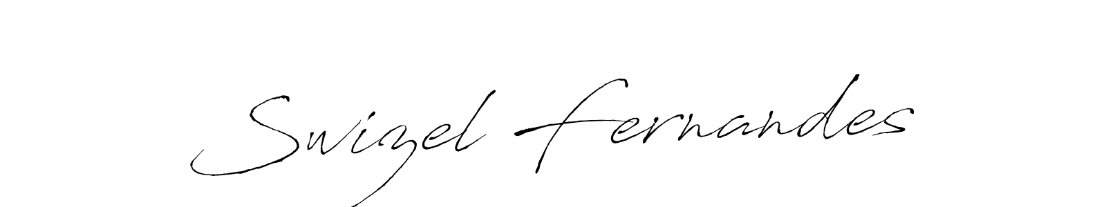 Swizel Fernandes stylish signature style. Best Handwritten Sign (Antro_Vectra) for my name. Handwritten Signature Collection Ideas for my name Swizel Fernandes. Swizel Fernandes signature style 6 images and pictures png