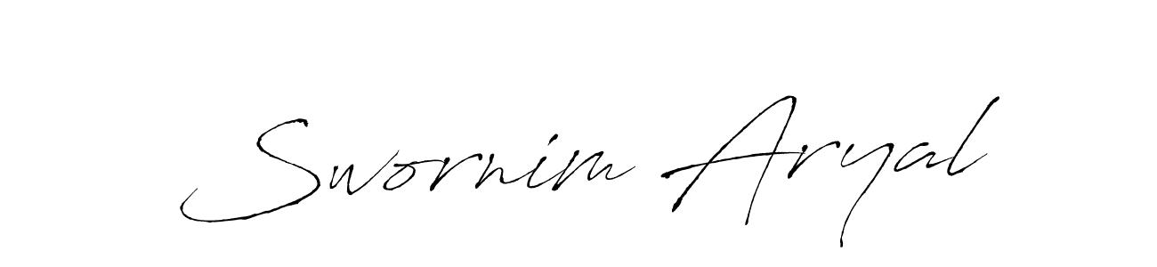 Similarly Antro_Vectra is the best handwritten signature design. Signature creator online .You can use it as an online autograph creator for name Swornim Aryal. Swornim Aryal signature style 6 images and pictures png