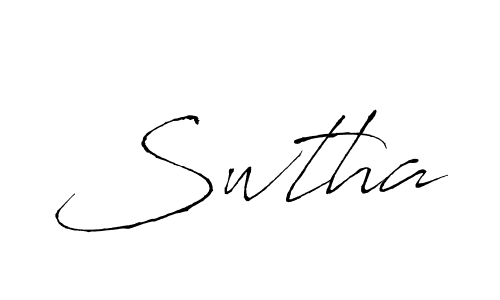 Also we have Swtha name is the best signature style. Create professional handwritten signature collection using Antro_Vectra autograph style. Swtha signature style 6 images and pictures png