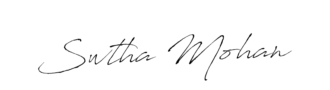 Make a short Swtha Mohan signature style. Manage your documents anywhere anytime using Antro_Vectra. Create and add eSignatures, submit forms, share and send files easily. Swtha Mohan signature style 6 images and pictures png