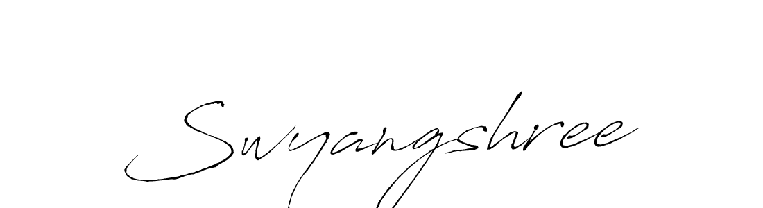 Use a signature maker to create a handwritten signature online. With this signature software, you can design (Antro_Vectra) your own signature for name Swyangshree. Swyangshree signature style 6 images and pictures png