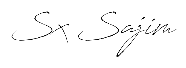 Elevate your brand with a stunning Sx Sajim eSignature. The Antro_Vectra style provides a balanced, flowing aesthetic for everyday signing. Sx Sajim signature style 6 images and pictures png