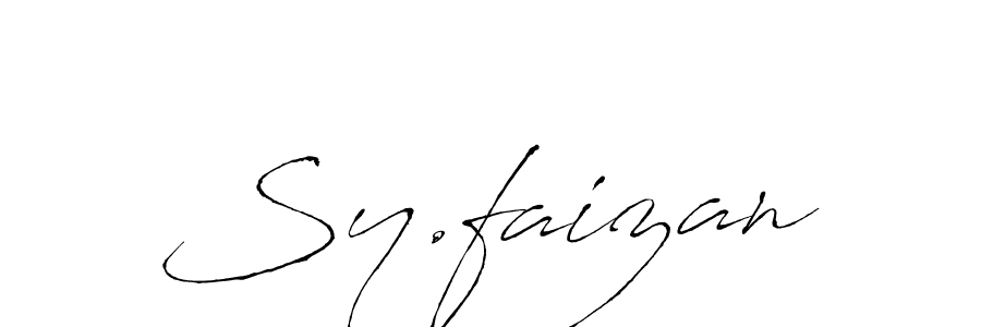 You should practise on your own different ways (Antro_Vectra) to write your name (Sy.faizan) in signature. don't let someone else do it for you. Sy.faizan signature style 6 images and pictures png