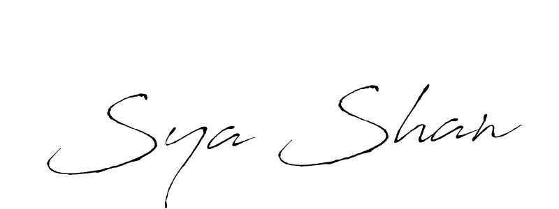 Antro_Vectra is a professional signature style that is perfect for those who want to add a touch of class to their signature. It is also a great choice for those who want to make their signature more unique. Get Sya Shan name to fancy signature for free. Sya Shan signature style 6 images and pictures png