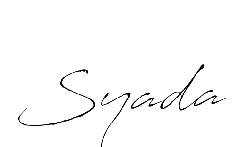 Similarly Antro_Vectra is the best handwritten signature design. Signature creator online .You can use it as an online autograph creator for name Syada. Syada signature style 6 images and pictures png