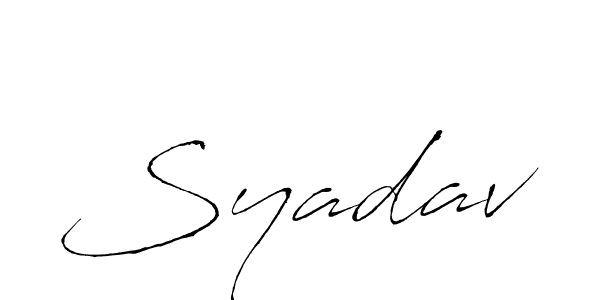 How to make Syadav signature? Antro_Vectra is a professional autograph style. Create handwritten signature for Syadav name. Syadav signature style 6 images and pictures png