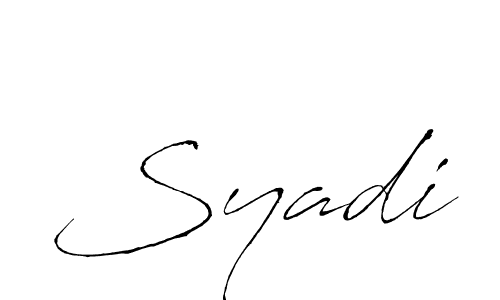 Create a beautiful signature design for name Syadi. With this signature (Antro_Vectra) fonts, you can make a handwritten signature for free. Syadi signature style 6 images and pictures png