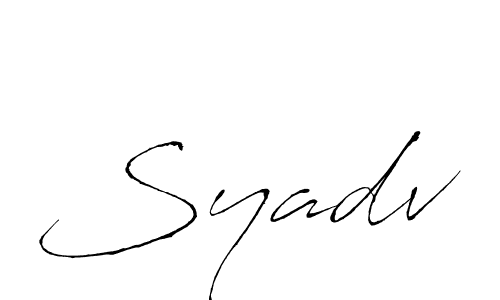 It looks lik you need a new signature style for name Syadv. Design unique handwritten (Antro_Vectra) signature with our free signature maker in just a few clicks. Syadv signature style 6 images and pictures png