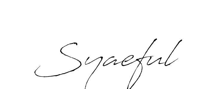 Syaeful stylish signature style. Best Handwritten Sign (Antro_Vectra) for my name. Handwritten Signature Collection Ideas for my name Syaeful. Syaeful signature style 6 images and pictures png
