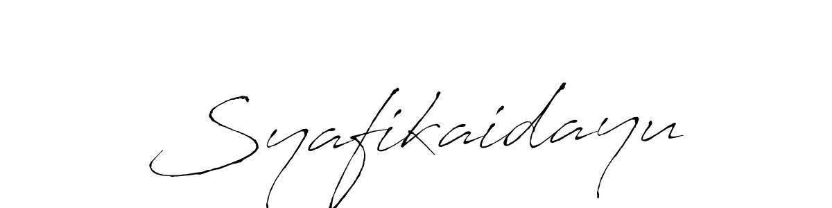 Syafikaidayu stylish signature style. Best Handwritten Sign (Antro_Vectra) for my name. Handwritten Signature Collection Ideas for my name Syafikaidayu. Syafikaidayu signature style 6 images and pictures png