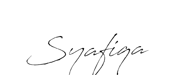 How to make Syafiqa name signature. Use Antro_Vectra style for creating short signs online. This is the latest handwritten sign. Syafiqa signature style 6 images and pictures png