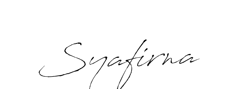 Design your own signature with our free online signature maker. With this signature software, you can create a handwritten (Antro_Vectra) signature for name Syafirna. Syafirna signature style 6 images and pictures png