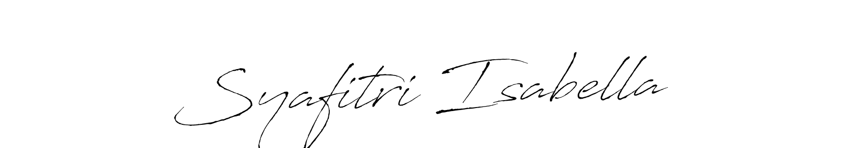if you are searching for the best signature style for your name Syafitri Isabella. so please give up your signature search. here we have designed multiple signature styles  using Antro_Vectra. Syafitri Isabella signature style 6 images and pictures png