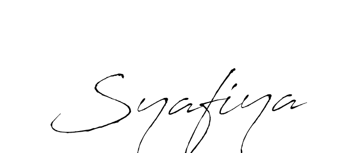 How to make Syafiya name signature. Use Antro_Vectra style for creating short signs online. This is the latest handwritten sign. Syafiya signature style 6 images and pictures png