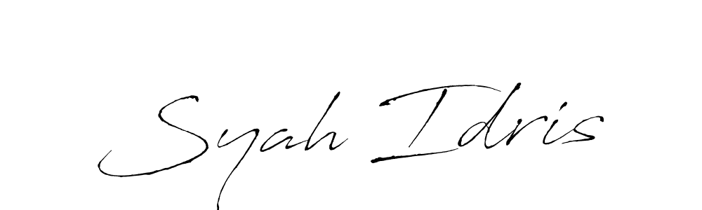 It looks lik you need a new signature style for name Syah Idris. Design unique handwritten (Antro_Vectra) signature with our free signature maker in just a few clicks. Syah Idris signature style 6 images and pictures png