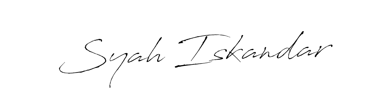 This is the best signature style for the Syah Iskandar name. Also you like these signature font (Antro_Vectra). Mix name signature. Syah Iskandar signature style 6 images and pictures png