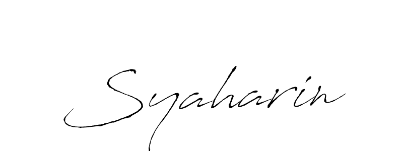 How to make Syaharin name signature. Use Antro_Vectra style for creating short signs online. This is the latest handwritten sign. Syaharin signature style 6 images and pictures png