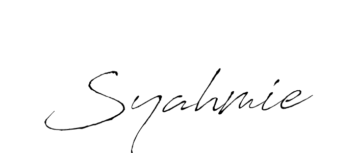 Also we have Syahmie name is the best signature style. Create professional handwritten signature collection using Antro_Vectra autograph style. Syahmie signature style 6 images and pictures png