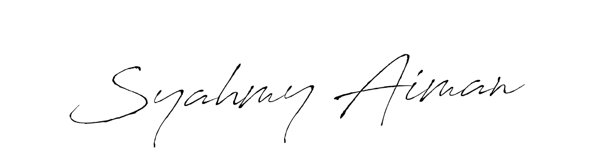 See photos of Syahmy Aiman official signature by Spectra . Check more albums & portfolios. Read reviews & check more about Antro_Vectra font. Syahmy Aiman signature style 6 images and pictures png