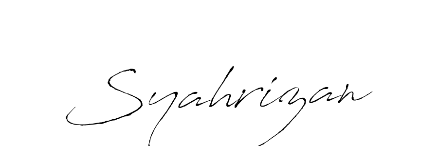 You should practise on your own different ways (Antro_Vectra) to write your name (Syahrizan) in signature. don't let someone else do it for you. Syahrizan signature style 6 images and pictures png