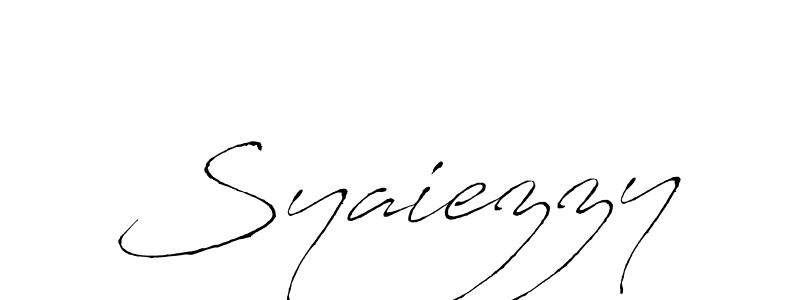 Design your own signature with our free online signature maker. With this signature software, you can create a handwritten (Antro_Vectra) signature for name Syaiezzy. Syaiezzy signature style 6 images and pictures png