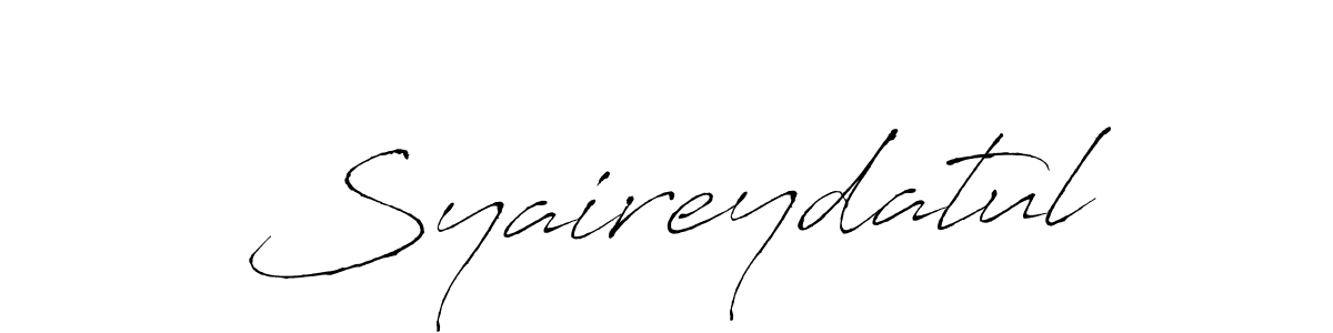 Also You can easily find your signature by using the search form. We will create Syaireydatul name handwritten signature images for you free of cost using Antro_Vectra sign style. Syaireydatul signature style 6 images and pictures png