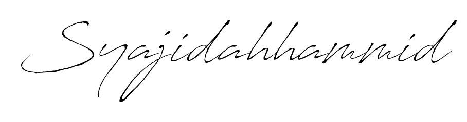 Once you've used our free online signature maker to create your best signature Antro_Vectra style, it's time to enjoy signing your documents with Syajidahhammid name. Syajidahhammid signature style 6 images and pictures png