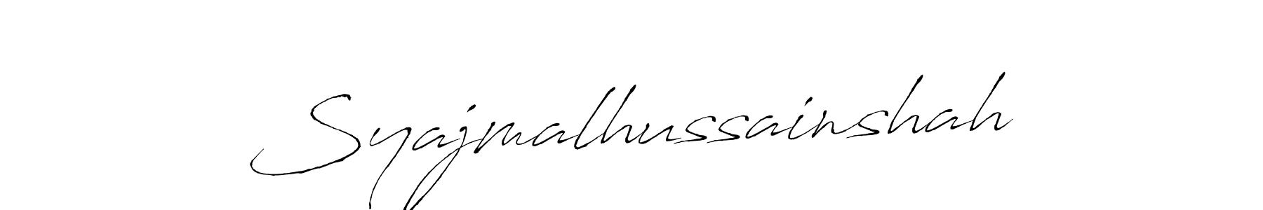 Design your own signature with our free online signature maker. With this signature software, you can create a handwritten (Antro_Vectra) signature for name Syajmalhussainshah. Syajmalhussainshah signature style 6 images and pictures png